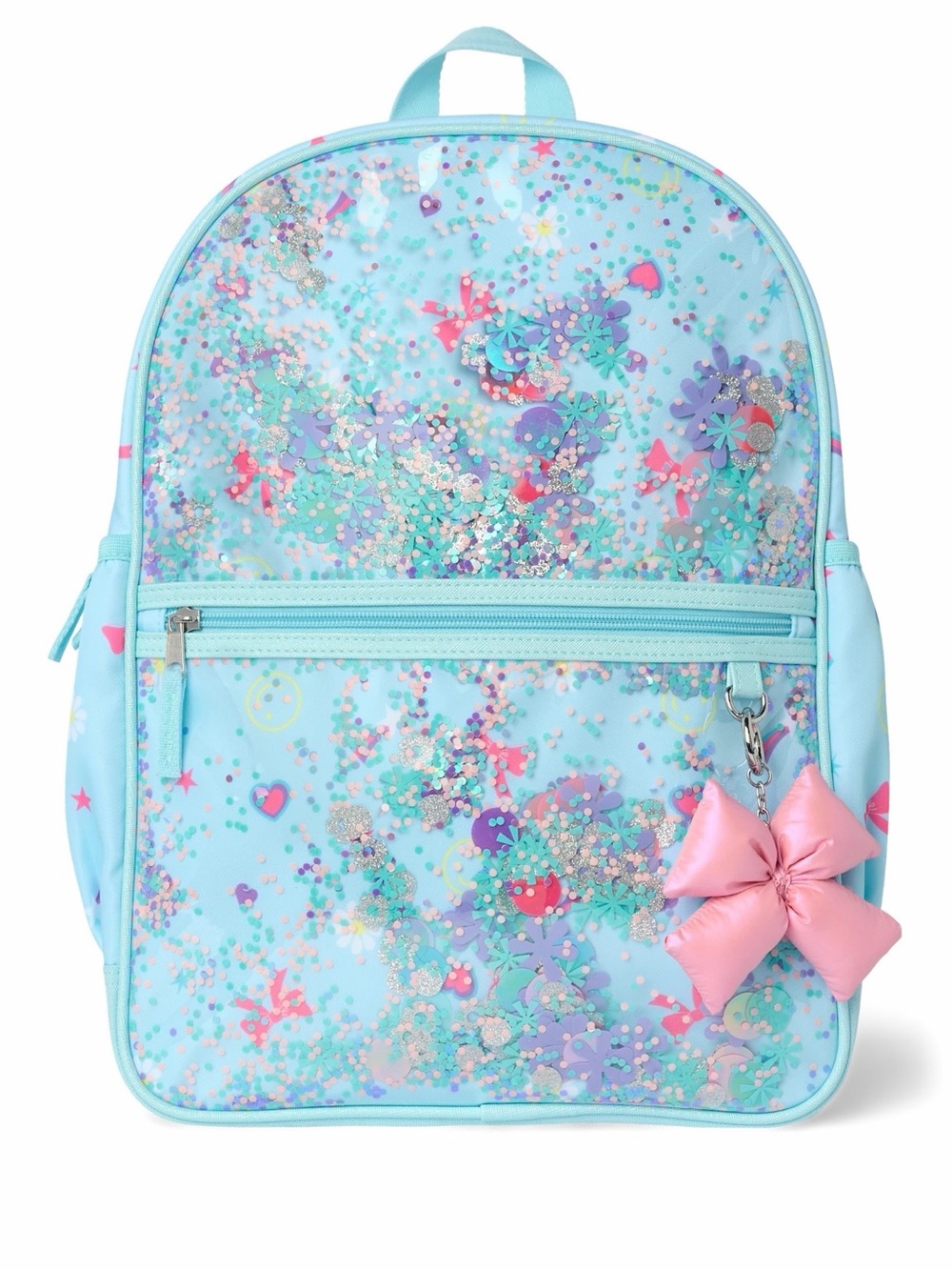 NWT The Children’s Place Girls Blue Sequin Bow Backpack 🩵🎀
